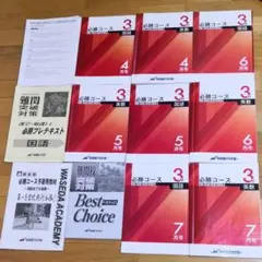 早稲アカ　2019年度　中３前期 早慶必勝コーステキストおまけ付