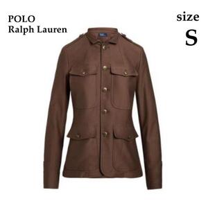 【現行QRタグ】定価8万 Polo Ralph Lauren ポロラルフローレン サープラス ニット ブレザー テーラードジャケット 復刻　金ボタン　Sサイズ