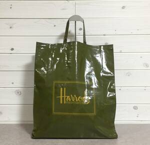 No1080 Harrods ハロッズ pvc エナメル トート ハンド バッグ