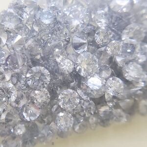 15 ピース 0.015 ct 合計 約 0.225 ct LIGHT - FANCY LIGHT GRAY BLUE / VIOLET 天然 ダイヤモンド メレ 量り売り 品