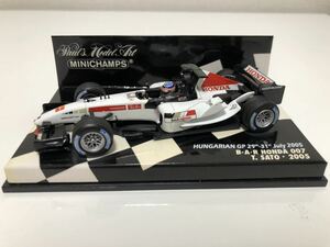 1/43 ミニチャンプス BAR 007 ホンダ 佐藤琢磨 ハンガリーGP