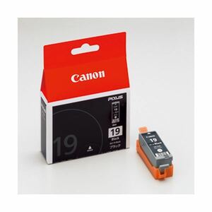 【新品】（まとめ） キヤノン Canon インクジェットカートリッジ BCI-19BK ブラック 1個入 【×3セット】