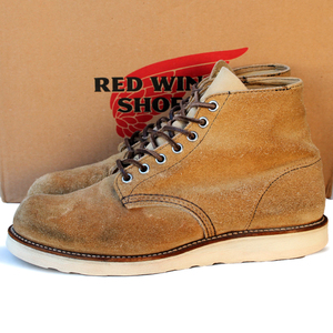 復刻犬タグ★Red Wing SHOES レッドウィング★6inch CLASSIC ROUND 7.5E=25.5 8167 ホーソーン アビレーン スウェード メンズ i-364