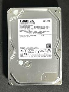 【送料無料】 ★ 1TB ★　TOSHIBA　/　DT01ABA100V　★　良品　AVコマンド対応　3.5インチ内蔵 HDD　SATA　東芝　[管理■YYNS]