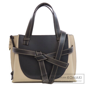 LOEWE ロエベ ゲート トップ ハンドル 2WAY ハンドバッグ カーフ レディース 中古