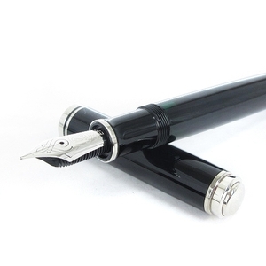 ペリカン PELIKAN スーベレーン SOUVERAN 万年筆 吸入式 ペン先18C-750 EF シルバーカラー 筆記用具 ■SM1 その他