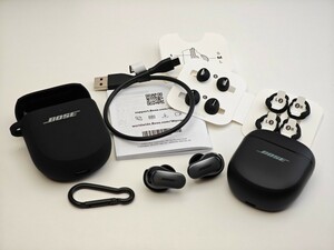 Bose QuietComfort Ultra Earbuds ブラック+ Bose ワイヤレス充電ケースカバー 美品 送料無料 
