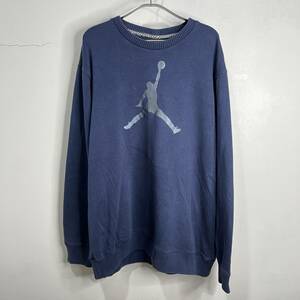 送料無料☆JORDAN BRAND☆ジョーダンブランド☆ジャンプマンプリントスウェット☆ネイビー☆NBA☆3XL☆ナイキ☆L22