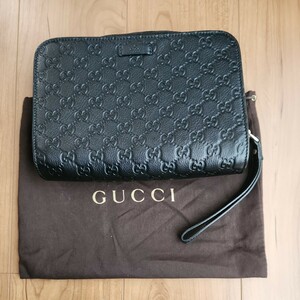  GUCCI グッチ 201755 GG柄 グッチシマ レザー クラッチバッグ セカンドバッグ 