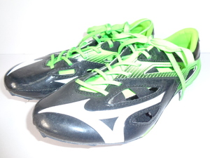 b636◆MIZUNO 短距離用 陸上スパイク ジオサイレンサー10◆25cm オールウェザートラック専用/100〜400m ハードル用/フラット接地向け6E