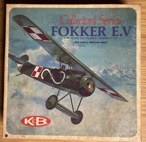 【現状品・未組立】コレクターズ シリーズ『FOKKER E.Ⅴ』　K&B　1/48スケールキット