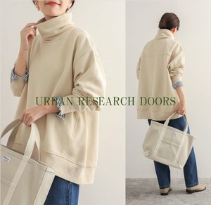 URBAN RESEARCH DOORS アーバンリサーチ 23AW 『URTECH』裏起毛タートルネックスウェット コクーンシルエット 女性らしい抜け感演出 L.BEG