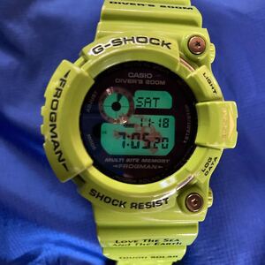 ★即決有★EL潜水蛙！雨蛙 FROGMAN G-SHOCK 雨蛙 フロッグマン Gショック LOVE THE SEA And THE EARTH GW-200F-3JR G-SHOCK カシオ腕時計