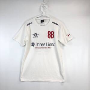 アンブロ UMBRO スリーライオンズ 半袖速乾Tシャツ 88年記念 ホワイト Lサイズ メンズ UCS5341