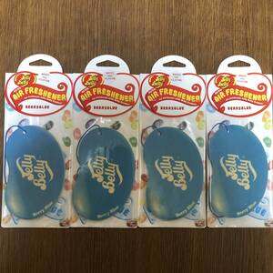 エアーフレッシュナー Jelly Belly ジェリーベリー ベリーブルー4個セット 芳香剤