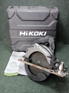 未使用 Hikoki ハイコーキ 165mm コードレス丸のこ 黒鯱 本体＋ケース ストロングブラック C3606DA（NN）