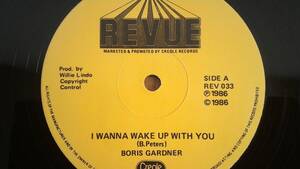 ☆彡美品！！☆彡送料無料！！　 BORIS GARDNER　 I WANNA WAKE UP WITH YOU 1986 英REVUE盤・12inch。LOVERS REGGAE 今からの季節に