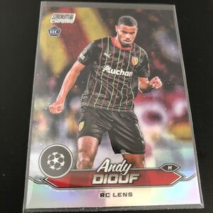 【2023-24 Topps stadium Chrome】ANDY DIOUF RC LENS RC REFRACTOR