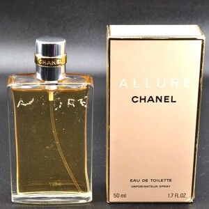 未使用 Chanel シャネル 香水 ALLURE Eau de Toilette アリュール オードトワレ 50ml スプレー 箱付き 9G712116