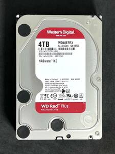 【送料無料】　★ 4TB ★　WD Red / WD40EFRX　【使用時間：73ｈ】　2020年製　稼働極少　3.5インチ　内蔵HDD　Western Digital RED　