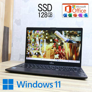 ★完動品 SSD128GB★U937/P Webカメラ Celeron 3965U Win11 MS Office 中古品 ノートPC★P73120