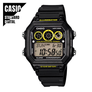 CASIO STANDARD カシオ スタンダード デジタル ブラック AE-1300WH-1A 腕時計 メンズ レディース サッカー 審判 レフェリー★新品 送料無料