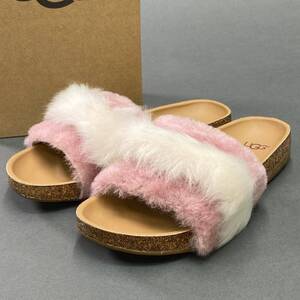 4a10 《未使用品》 定価￥17,600 UGG アグ W DIANE WISP ファーサンダル 22cm ピンク シューズ