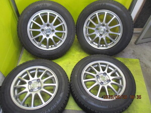 店）　エコフォルム　14インチ5．5Ｊ＋３８　4／100　＋　165／70ｒ14　国産スタッドレス　ルーミー　タンク　ソリオ　デリカＤ２