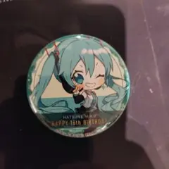 初音ミク　16周年　缶バッヂ