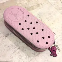 【キーホルダー付】 クロックス CROCS 筆箱 ペンケース ピンク