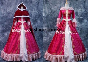 cos6686コスプレ衣装 実物撮影ディズニー ベル 美女と野獣・愛の芽生え 仮装ドレス・シークレットハニー ケープも付き