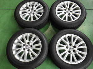 トヨタ マークX 130系 タイヤホイール4本 16インチ 7.0J ＋40 5H PCD114.3 215/60Ｒ16 【管理番号 9019 RB7-401】中古【大型商品】