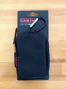 CABIN デジタルカメラケース カラビナ付 ブラック S-101
