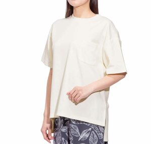 ニトリ ゆったり着れるオーバーサイズ 半袖Tシャツ レディース 女性 n-s 接触冷感 ドライ 吸汗速乾 Mサイズ アイボリー NITORI 7