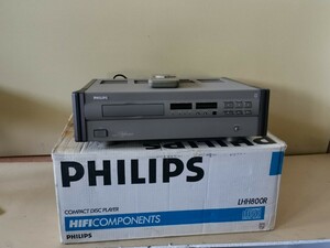 【岐阜発 希少 綺麗 ジャンク 再生はできました やや難あり CD PLAYER 元箱、リモコン付】PHILIPSE LHH800R