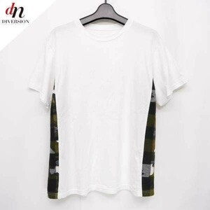 16AW 16FW SOPHNET. ソフネット SOPH ソフ SIDE PANEL TEE コットン 半袖 カモフラ迷彩 サイドパネルTシャツ WHITE S