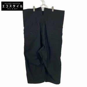 Yohji Yamamoto ヨウジヤマモト HS-P07-002 ブラック コットン G-HIGH-WAIST PANTS ブラック 3 ボトムス コットン メンズ 中古