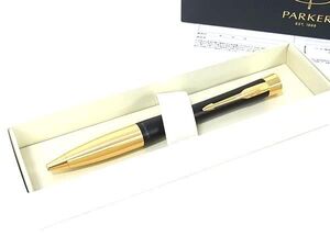 ■新品同様■ PARKER パーカー ツイスト式 ボールペン 筆記用具 文房具 ステーショナリー メンズ ブラック系×ゴールド系 DE3524