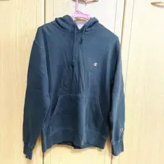 Champion 黒パーカー LARGE