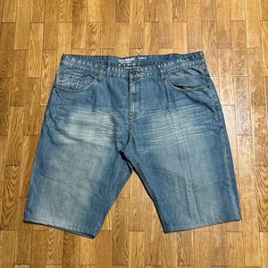 ROCA WEAR デニム ハーフパンツ W42 ヴィンテージ加工 シワ加工 ロカウェア YKK