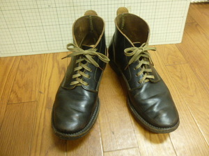 Makers/メイカーズ Boots”Bone”８　26cm/レースアップブーツ”ボーン”ホースバット　ホースハイド　M43 茶芯　フラットボックス