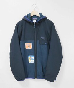 patagonia ◆ SYNCHILLA HOODY シンチラ フーディー (ネイビー/ブラック Lサイズ) フリース×ナイロン 切替 パーカー パタゴニア ◆ZZ3