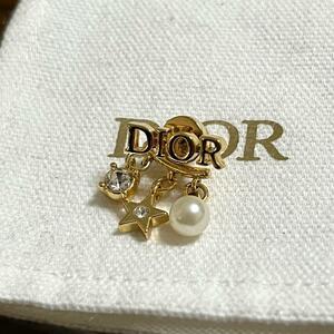 ［美品］ディオール　DIOR ディオレボリューション　DIO(R)EVOLUTION ピアス メタル・レジンパール・クリスタル　パール　スウィング　片耳