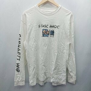 ◇ CARHARTT カーハート STATIC MAGIC 長袖 ロンT サイズM ホワイト系 メンズ E