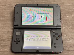 ☆ New3DS LL ☆ Newニンテンドー3DS LL メタリックブラック 動作品 本体 のみ Nintendo 3DS LL 任天堂 塗装剥がれ 2121