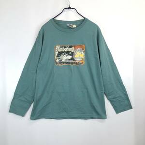 00s Timberland ティンバーランド 長袖Tシャツ Lサイズ グリーン系