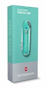 1点物【国内正規品/未使用/4】VICTORINOX クラシックSD Tropical Surf 0.6223.T24G 7機能 新品保証書 ビクトリノックス トランスルーセント