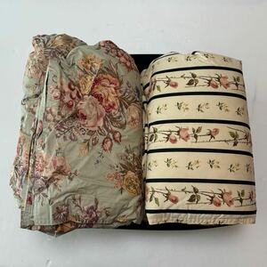 激レア/希少品【送料無料】RALPH LAUREN /正規品/新品未使用/羽毛肌掛けふとん/布団/ダウンケット/2枚セット/寝具/高級/ブランド/花柄(Y43)