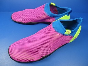 9420■新品 17年製 NIKE AQUA SOCK 360 ナイキ アクアソック サンダル クロッグ パープル 紫 25 cm 7Y 品番 943760-500