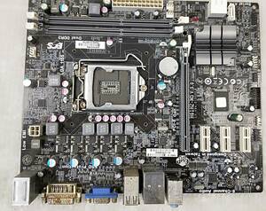 【中古パーツ】BIOS確認のみ、H61H2-M5 V:5.0 マザーボード　ＩＯパネル付　LGA1155 ■MB2118